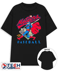 Superman Meteors Baseball up up and away back shirt Unisex T-shirt, Sweatshirt, Hoodie, Long Sleeve Tee - T-Shirt, Sweatshirt, Hoodie