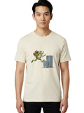 Frog-With-Backpack Mens Graphic Tee, 100% Cotton, Casual Summer Wear Unisex T-shirt, Sweatshirt, Hoodie, Long Sleeve Tee - T-Shirt, Sweatshirt, Hoodie