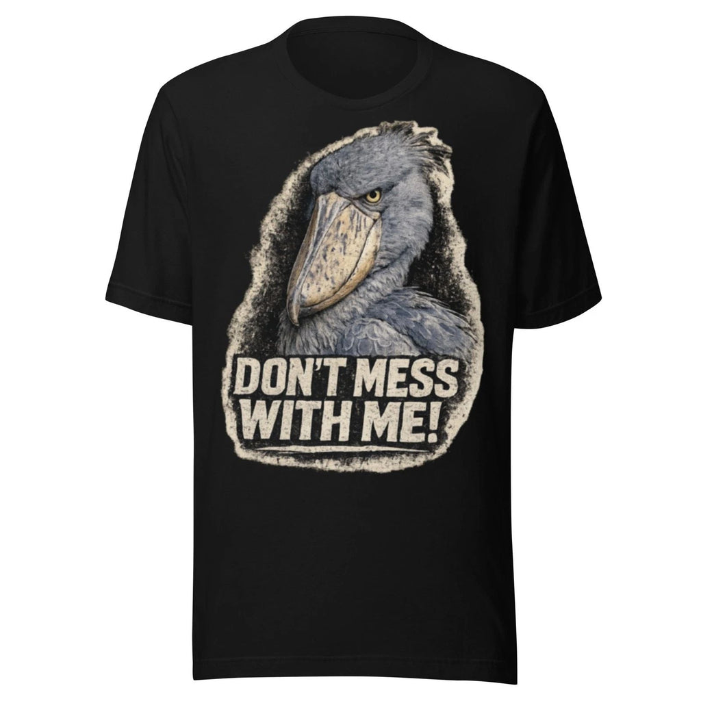 Shoebill Stork Graphic Tee  Intense Bird Illustration, 100% Cotton T-Shirt Unisex T-shirt, Sweatshirt, Hoodie, Long Sleeve Tee - T-Shirt, Sweatshirt, Hoodie