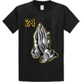NEW Streetwear on Demand LEGEND PRAYING HANDS BLACK Tee Shirt SM-3XL MADE IN USA Unisex T-shirt, Sweatshirt, Hoodie, Long Sleeve Tee - T-Shirt, Sweatshirt, Hoodie