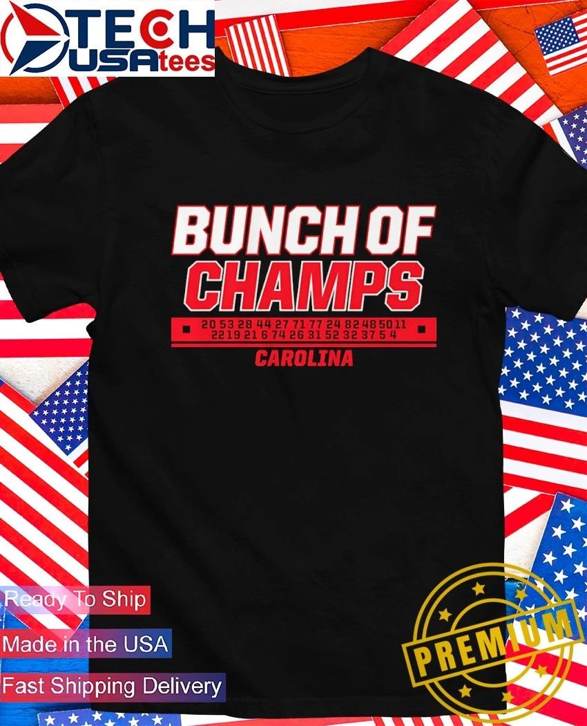 Bunch of Champs Carolina Hurricanes Hockey 2026 shirt Unisex T-shirt, Sweatshirt, Hoodie, Long Sleeve Tee - T-Shirt, Sweatshirt, Hoodie