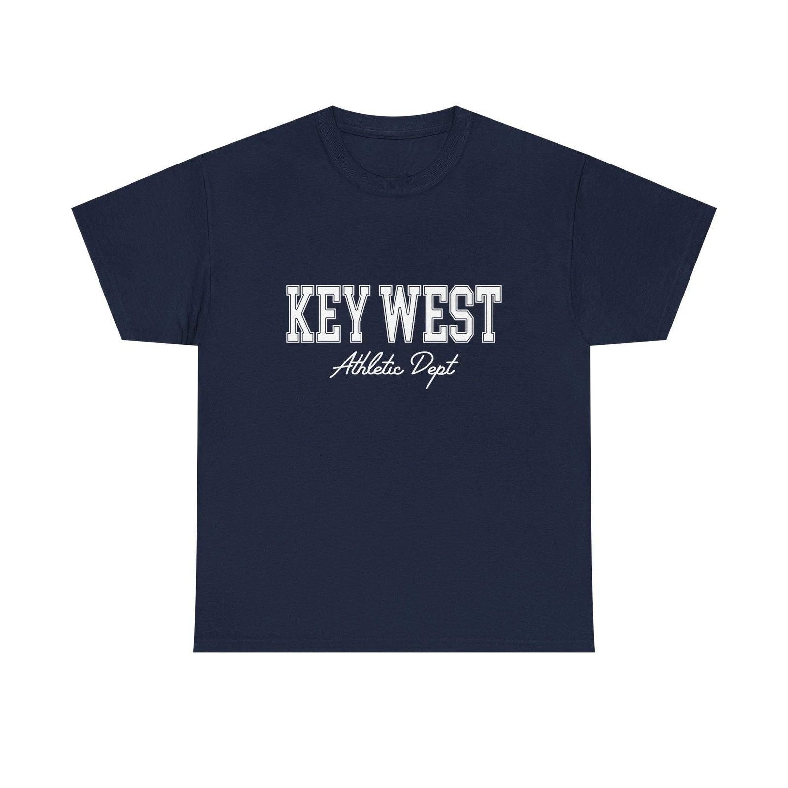 Key West Florida Retro Souvenir Simple Y2k Aesthetic, Athletic Dept Tee Unisex T-shirt, Sweatshirt, Hoodie, Long Sleeve Tee - T-Shirt, Sweatshirt, Hoodie