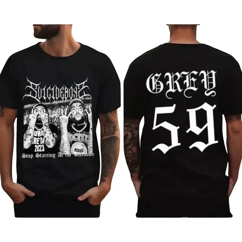 Suicideboys Street Style Grey 59 Grey Day Tour 2025 Music Concert T-shirt Unisex T-shirt, Sweatshirt, Hoodie, Long Sleeve Tee - T-Shirt, Sweatshirt, Hoodie