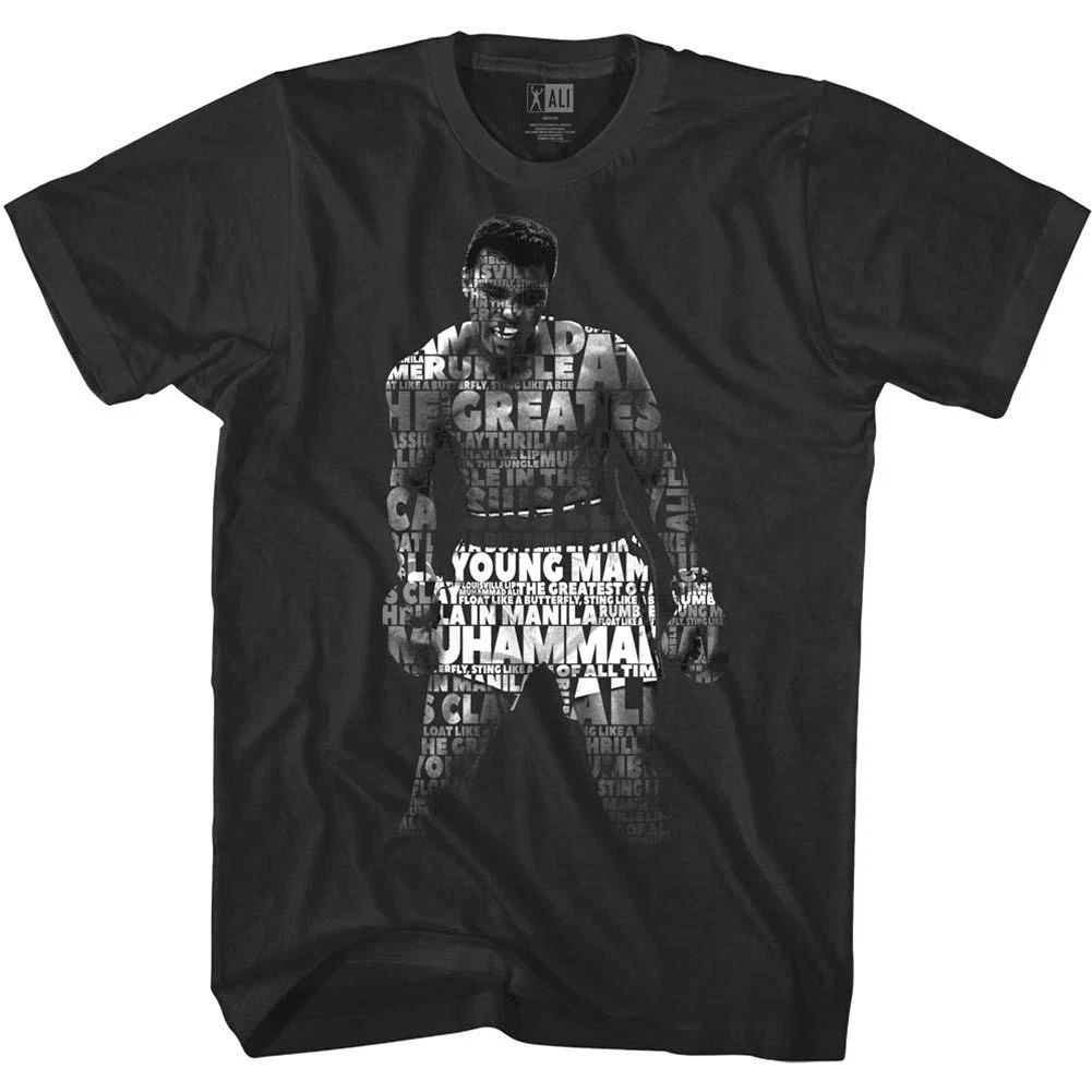Muhammad Ali Quotes Hologram Men's T Shirt Boxing Greatest Cassius Clay Black Unisex T-shirt, Sweatshirt, Hoodie, Long Sleeve Tee - T-Shirt, Sweatshirt, Hoodie