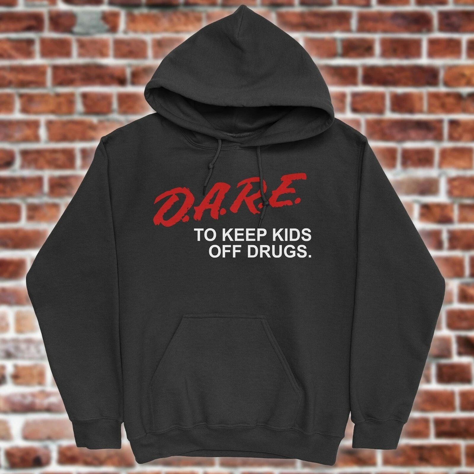 DARE Hoodie | retro D.A.R.E. hooded sweatshirt | 90s vintage style FREE SHIPPING Unisex T-shirt, Sweatshirt, Hoodie, Long Sleeve Tee - T-Shirt, Sweatshirt, Hoodie