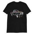 1975 Ford F100 Vintage Pickup Truck Outline Art Short-Sleeve Unisex T-Shirt Unisex T-shirt, Sweatshirt, Hoodie, Long Sleeve Tee - T-Shirt, Sweatshirt, Hoodie