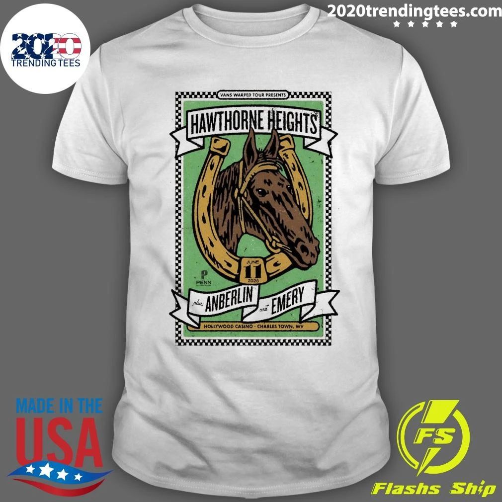 Hawthorne Heights Charles Town WV Event On June 11 2026 Shirt Unisex T-shirt, Sweatshirt, Hoodie, Long Sleeve Tee - T-Shirt, Sweatshirt, Hoodie