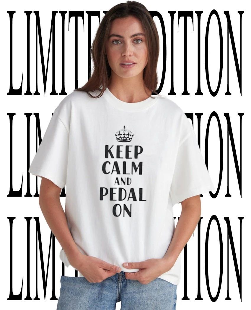 Keep calm and pedal on shirt Unisex T-shirt, Sweatshirt, Hoodie, Long Sleeve Tee - T-Shirt, Sweatshirt, Hoodie