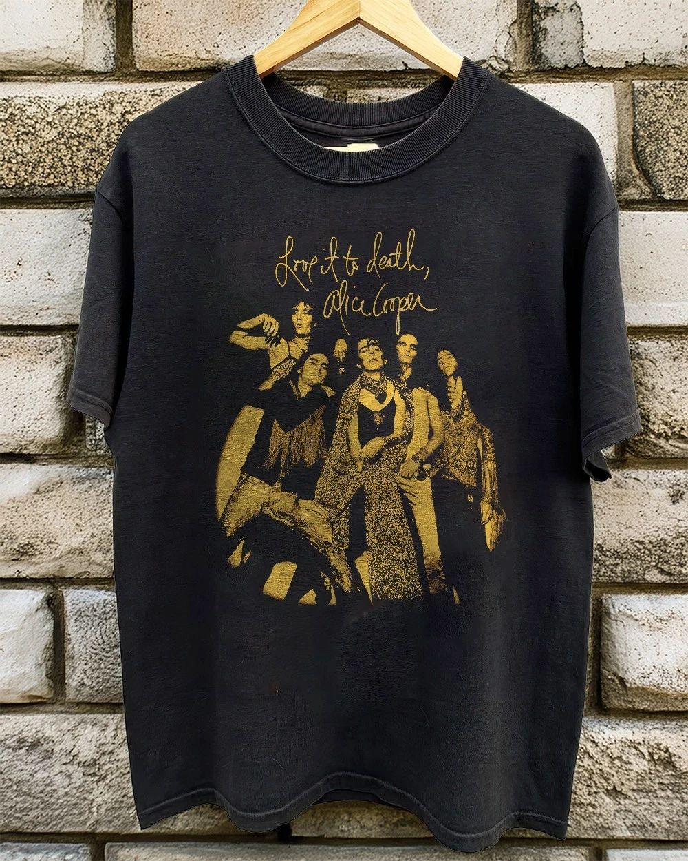 HOT!  Alice Cooper - Love It To Death Unisex Black T-shirt Size S-5XL Unisex T-shirt, Sweatshirt, Hoodie, Long Sleeve Tee - T-Shirt, Sweatshirt, Hoodie