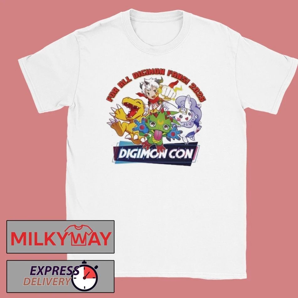 For All Digimon Fans 2026 Digimon Con shirt Unisex T-shirt, Sweatshirt, Hoodie, Long Sleeve Tee - T-Shirt, Sweatshirt, Hoodie