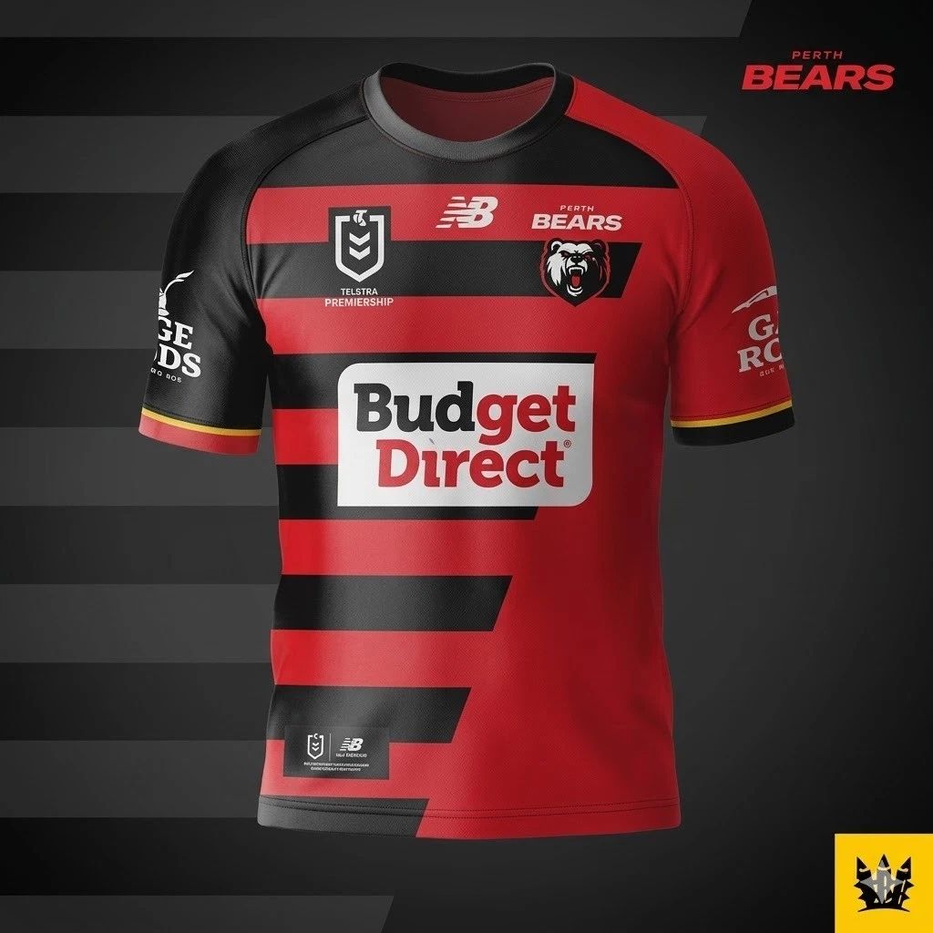 Perth Bears Telstra Premiership Rugby League Shirt Unisex T-shirt, Sweatshirt, Hoodie, Long Sleeve Tee - T-Shirt, Sweatshirt, Hoodie