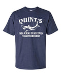 QUINT'S SHARK FISHING Jaws RETRO Amity Heather Navy Men's Tee Shirt 1206 Unisex T-shirt, Sweatshirt, Hoodie, Long Sleeve Tee - T-Shirt, Sweatshirt, Hoodie
