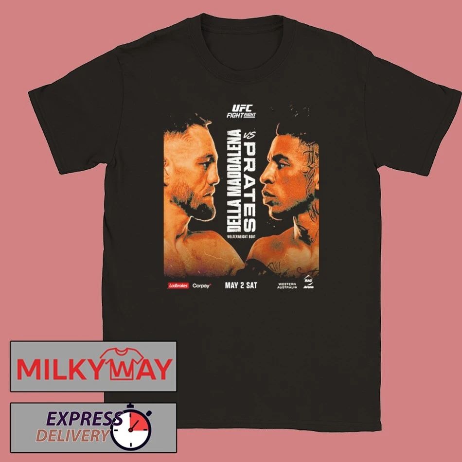 UFC Fight Night Jack Della Maddalena vs Carlos Prates Welterweight Bout On May 2 2026 UFC Australia n New Zealand shirt - T-Shirt, Sweatshirt, Hoodie