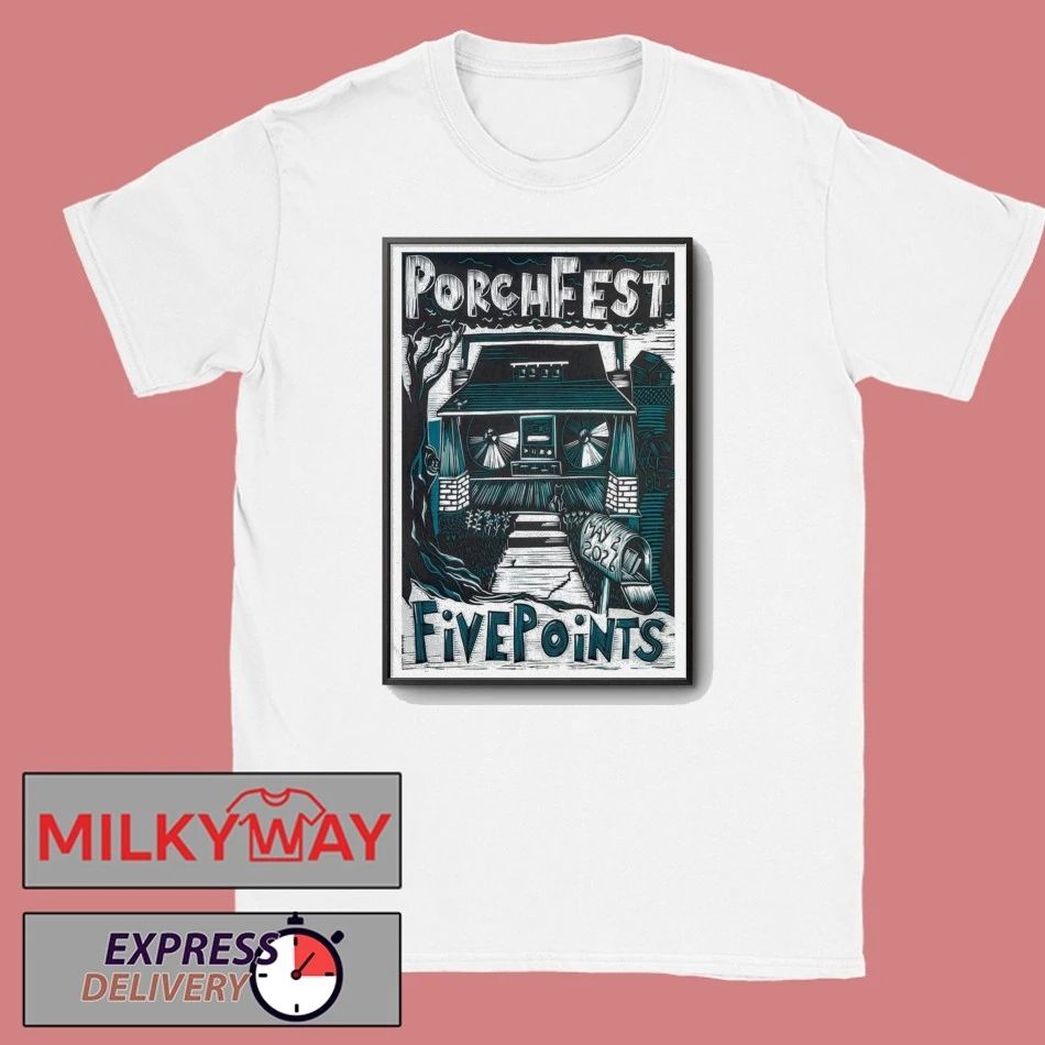 Tour May 02 2026 PorchFest Huntsville, AL Poster shirt Unisex T-shirt, Sweatshirt, Hoodie, Long Sleeve Tee - T-Shirt, Sweatshirt, Hoodie
