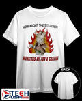 Rabbit how about the situation monitors me for a change shirt Unisex T-shirt, Sweatshirt, Hoodie, Long Sleeve Tee - T-Shirt, Sweatshirt, Hoodie