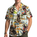 Surf Raccoon Hawaiian Shirt Funny Tropical Beach Aloha Button Down Men Women Unisex T-shirt, Sweatshirt, Hoodie, Long Sleeve Tee - T-Shirt, Sweatshirt, Hoodie