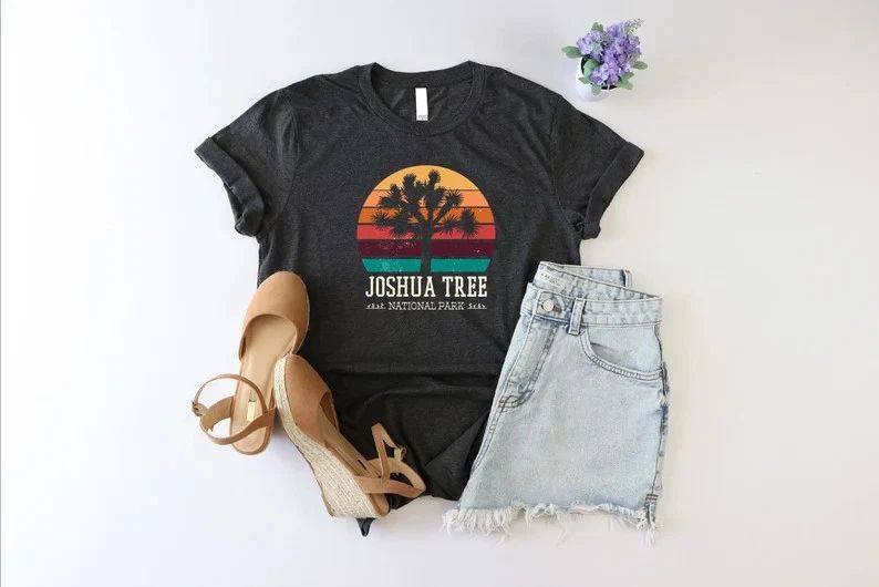 Joshua Tree National Park Vintage Comfort Tee Shirt California Desert Travel Unisex T-shirt, Sweatshirt, Hoodie, Long Sleeve Tee - T-Shirt, Sweatshirt, Hoodie