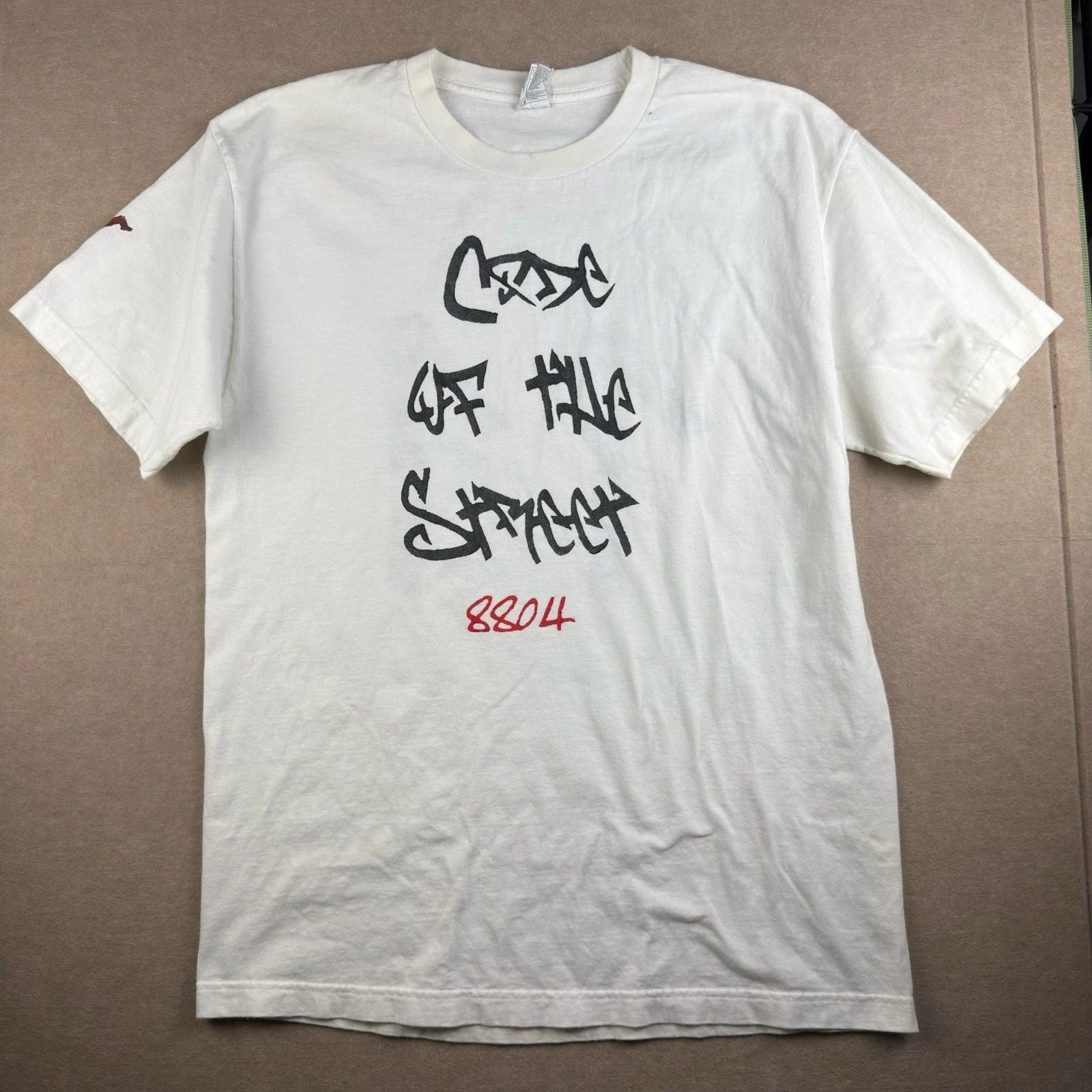 Vintage Alstyle Shirt Men L White Code of the Street 8804 Lupes 11 Graffiti Tee Unisex T-shirt, Sweatshirt, Hoodie, Long Sleeve Tee - T-Shirt, Sweatshirt, Hoodie