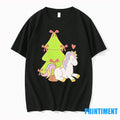 Sleeping Unicorn Christmas Tree Magic Tshirts Sweater Unisex T-shirt, Sweatshirt, Hoodie, Long Sleeve Tee - T-Shirt, Sweatshirt, Hoodie