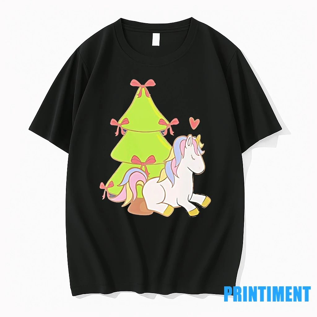 Sleeping Unicorn Christmas Tree Magic Tshirts Sweater Unisex T-shirt, Sweatshirt, Hoodie, Long Sleeve Tee - T-Shirt, Sweatshirt, Hoodie