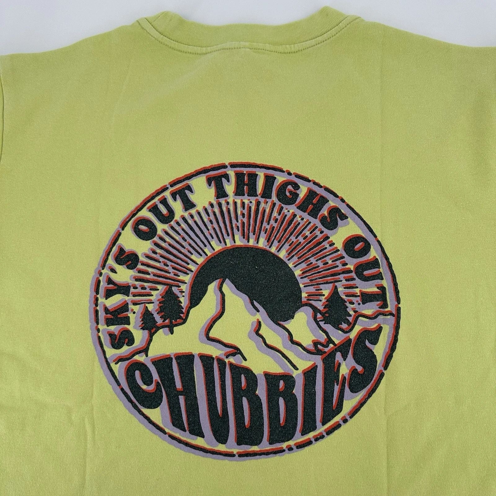 Chubbies Shirts Mens Medium OVERSIZED TEE The Daily Reminder Skys Out Thighs Out Unisex T-shirt, Sweatshirt, Hoodie, Long Sleeve Tee - T-Shirt, Sweatshirt, Hoodie