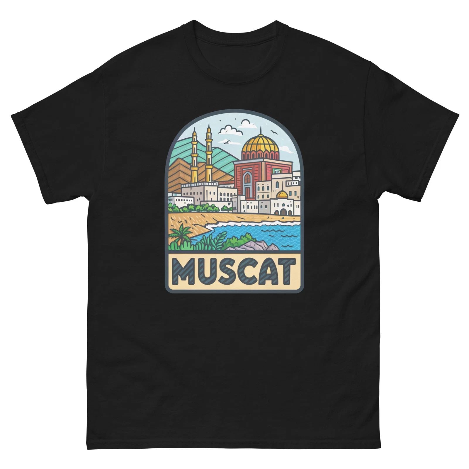 Muscat World Travel Urban Area City T-Shirt Unisex T-shirt, Sweatshirt, Hoodie, Long Sleeve Tee - T-Shirt, Sweatshirt, Hoodie