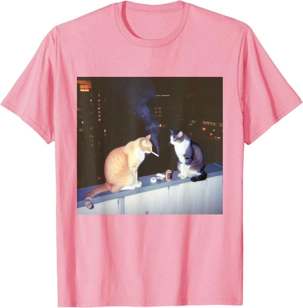 Funny Cat Meme Cat Smoking Cigarette Cat Lovers Men Women T-Shirt Unisex T-shirt, Sweatshirt, Hoodie, Long Sleeve Tee - T-Shirt, Sweatshirt, Hoodie
