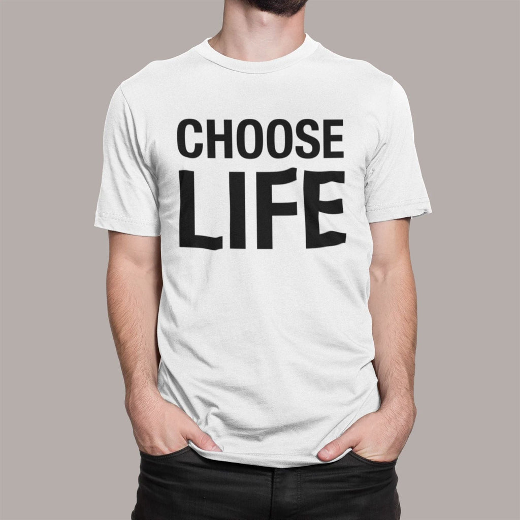 CHOOSE LIFE T SHIRT WHAM INSPIRED 80s FANCY DRESS RETRO ADULTS KIDS Unisex T-shirt, Sweatshirt, Hoodie, Long Sleeve Tee - T-Shirt, Sweatshirt, Hoodie