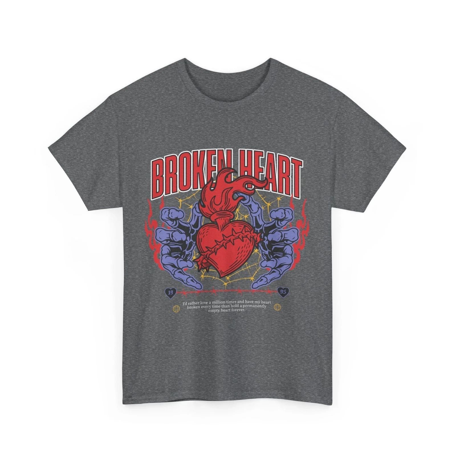 FASHION MEN WOMEN BROKEN HEART ROCK METAL STREET WEAR LOVE ART TEE TSHIRT SHIRT Unisex T-shirt, Sweatshirt, Hoodie, Long Sleeve Tee - T-Shirt, Sweatshirt, Hoodie