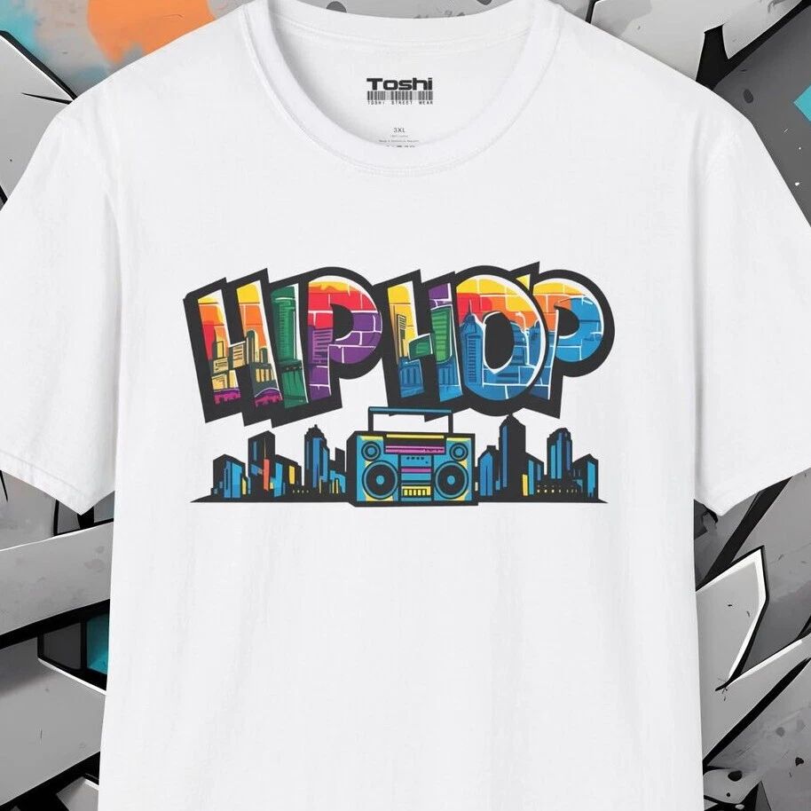 Hip Hop Street Art Tee Unisex T-Shirt Graffiti Boombox Old School B-Boy Breaking Unisex T-shirt, Sweatshirt, Hoodie, Long Sleeve Tee - T-Shirt, Sweatshirt, Hoodie