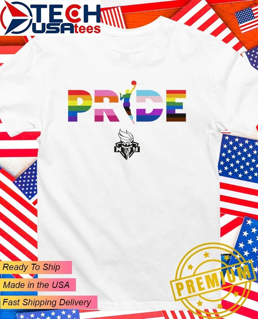 New York Liberty WNBA Pride logo shirt Unisex T-shirt, Sweatshirt, Hoodie, Long Sleeve Tee - T-Shirt, Sweatshirt, Hoodie