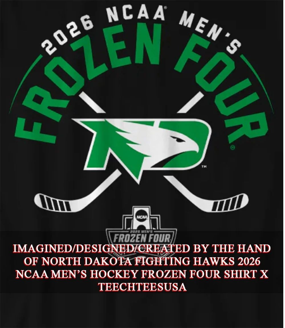 North Dakota Fighting Hawks 2026 NCAA Mens Hockey Frozen Four shirt Unisex T-shirt, Sweatshirt, Hoodie, Long Sleeve Tee - T-Shirt, Sweatshirt, Hoodie
