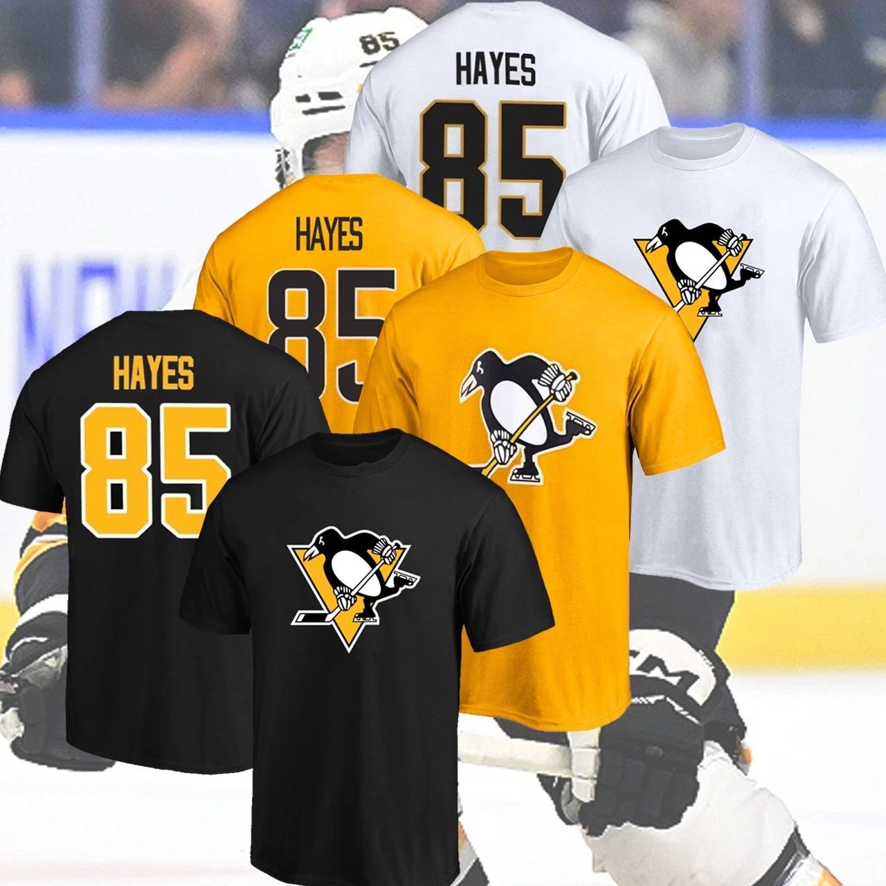 HOT! Avery #85 Hayes Name & Number Players Gift For Pittsburgh Fan FASTSHIP Unisex T-shirt, Sweatshirt, Hoodie, Long Sleeve Tee - T-Shirt, Sweatshirt, Hoodie