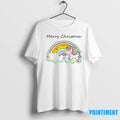 Rainbow Unicorn Merry Christmas Cloud Magic Tshirts Sweater Unisex T-shirt, Sweatshirt, Hoodie, Long Sleeve Tee - T-Shirt, Sweatshirt, Hoodie