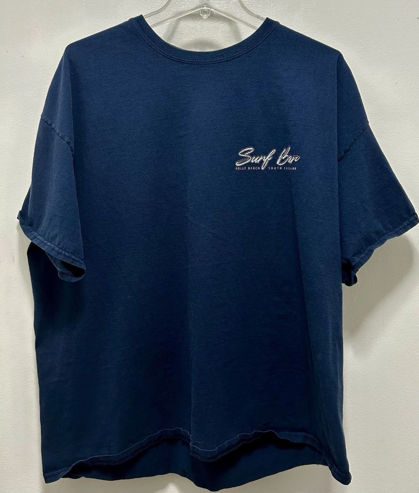 Dive Bar Shirt Club Surf Bar Folly Beach Navy Cotton Men's XXL T-Shirt Unisex T-shirt, Sweatshirt, Hoodie, Long Sleeve Tee - T-Shirt, Sweatshirt, Hoodie