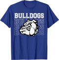 Bulldogs Mascot Team Spirit Vintage Sports Fan Unisex T-Shirt Unisex T-shirt, Sweatshirt, Hoodie, Long Sleeve Tee - T-Shirt, Sweatshirt, Hoodie
