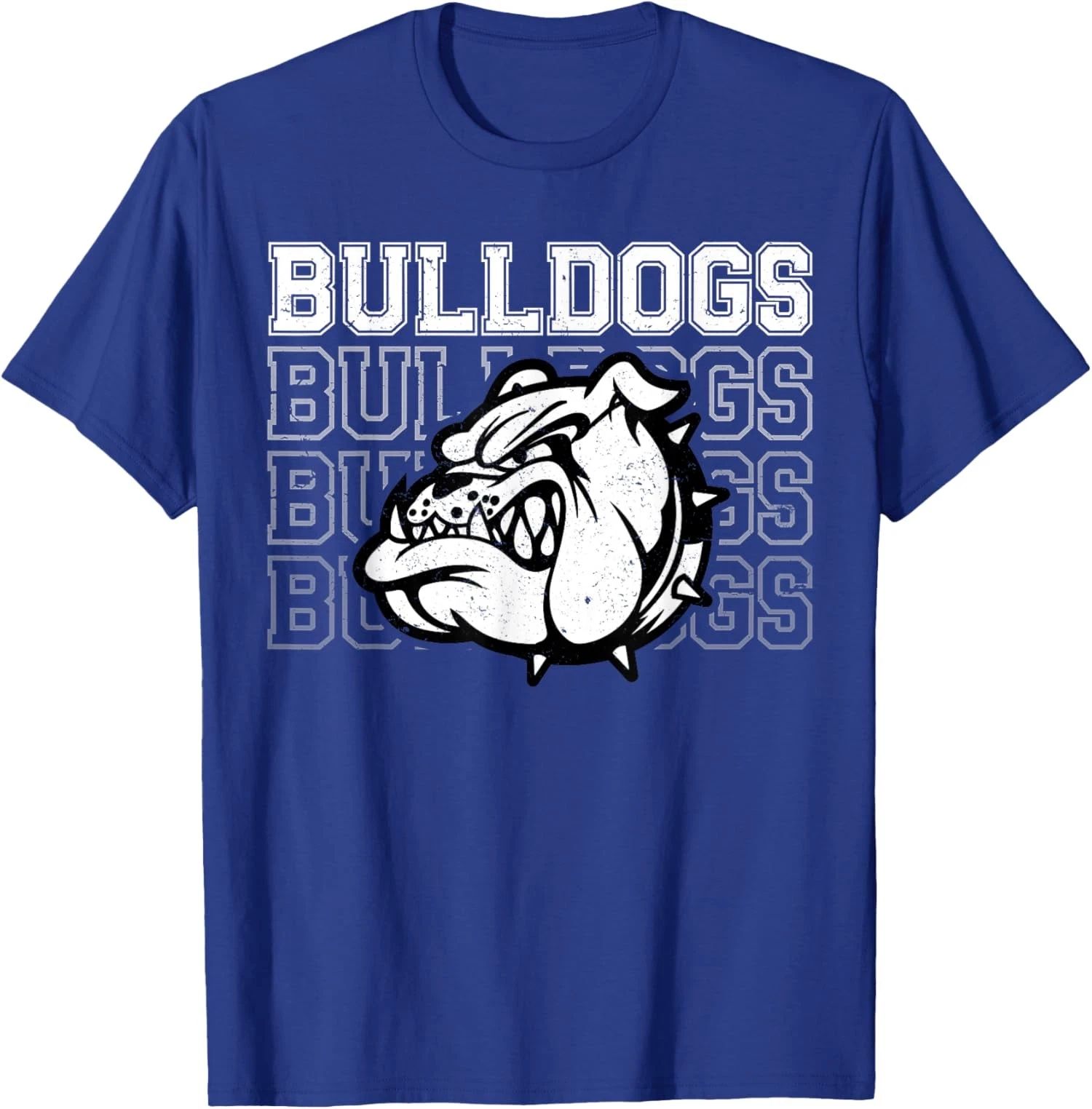 Bulldogs Mascot Team Spirit Vintage Sports Fan Unisex T-Shirt Unisex T-shirt, Sweatshirt, Hoodie, Long Sleeve Tee - T-Shirt, Sweatshirt, Hoodie