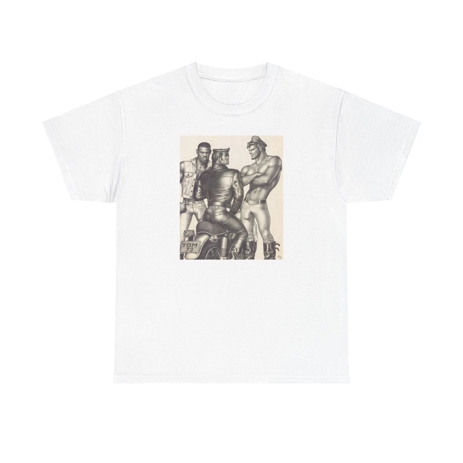 Vintage Reprint Original Tom of Finland TOM73 Gildan Unisex Heavy Cotton Tee Unisex T-shirt, Sweatshirt, Hoodie, Long Sleeve Tee - T-Shirt, Sweatshirt, Hoodie