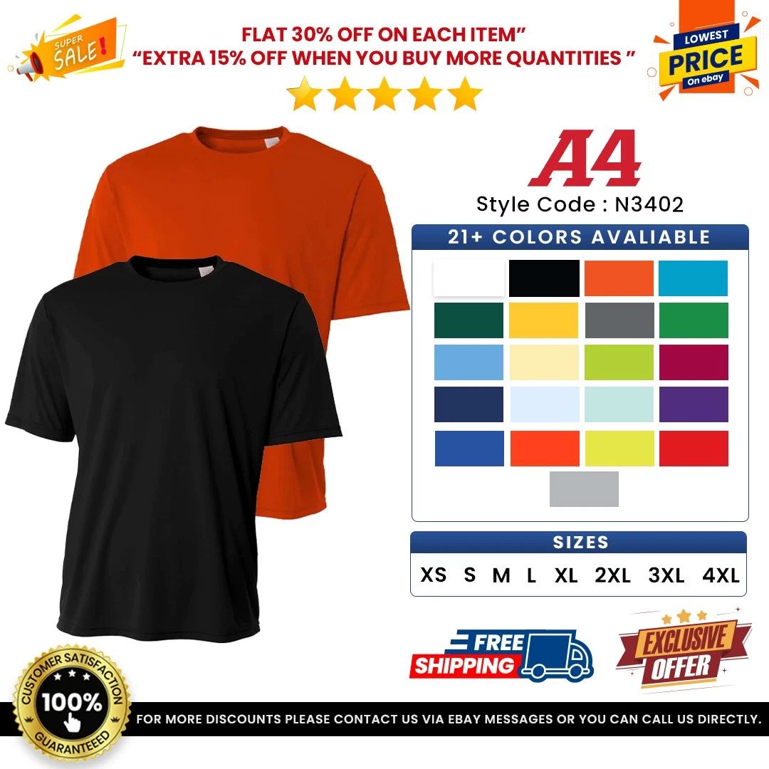 A4 N3402 Men's 100% Polyester Training T Shirt Sprint Performance T-Shirt Unisex T-shirt, Sweatshirt, Hoodie, Long Sleeve Tee - T-Shirt, Sweatshirt, Hoodie