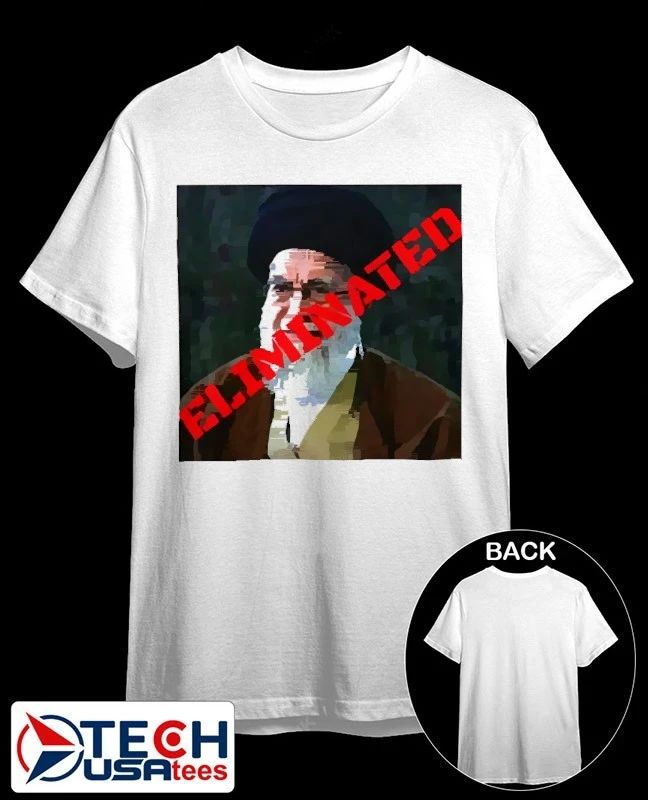 Ayatollah Khamenei Eliminated 2026 shirt Unisex T-shirt, Sweatshirt, Hoodie, Long Sleeve Tee - T-Shirt, Sweatshirt, Hoodie