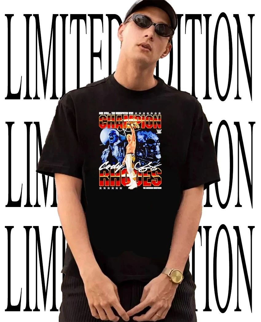 Cody Rhodes The Undisputed Champion American Nightmare signature shirt Unisex T-shirt, Sweatshirt, Hoodie, Long Sleeve Tee - T-Shirt, Sweatshirt, Hoodie