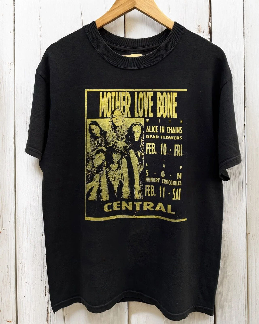 RARE! Alice In Chains Mother Love Bone Live Unisex Black T-shirt Size S-5XL Unisex T-shirt, Sweatshirt, Hoodie, Long Sleeve Tee - T-Shirt, Sweatshirt, Hoodie