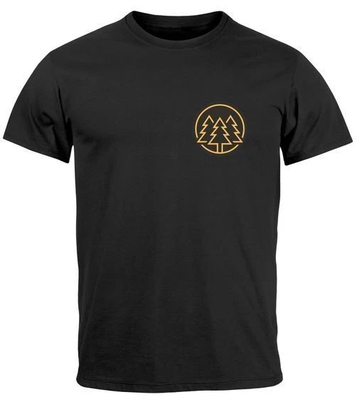 Men's T-Shirt Print Logo Forest Trees Outdoor Hiking Motif Fashion Street Style Unisex T-shirt, Sweatshirt, Hoodie, Long Sleeve Tee - T-Shirt, Sweatshirt, Hoodie