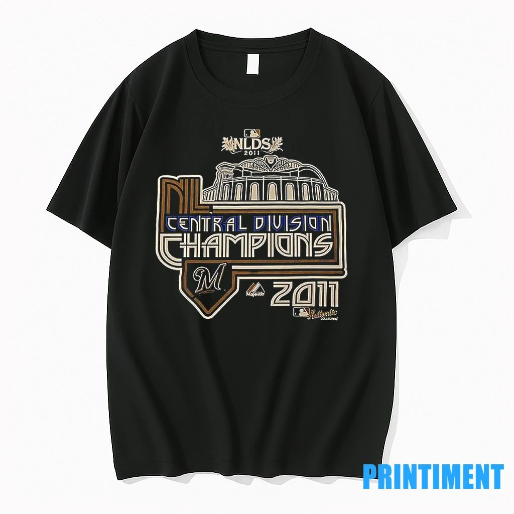 Majestic Milwaukee Brewers 2011 Nl Central Champions Mlb Tshirts Sweater Unisex T-shirt, Sweatshirt, Hoodie, Long Sleeve Tee - T-Shirt, Sweatshirt, Hoodie