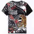 Japanese Dragon Tiger Men's T-Shirt Asian Mafia Tattoo Style Print Yakuza Unisex T-shirt, Sweatshirt, Hoodie, Long Sleeve Tee - T-Shirt, Sweatshirt, Hoodie