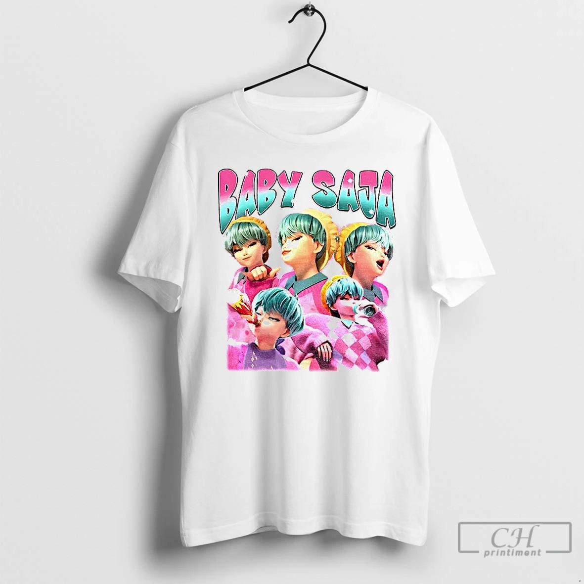 Classic Cute Baby Saja Demon Hunters Movie Graphic T Shirts Unisex T-shirt, Sweatshirt, Hoodie, Long Sleeve Tee - T-Shirt, Sweatshirt, Hoodie