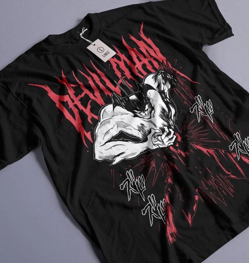 Unisex Devilman Crybaby Anime T-Shirt, Akira Fudo Manga Shirt Virgil Devil T-shi Unisex T-shirt, Sweatshirt, Hoodie, Long Sleeve Tee - T-Shirt, Sweatshirt, Hoodie