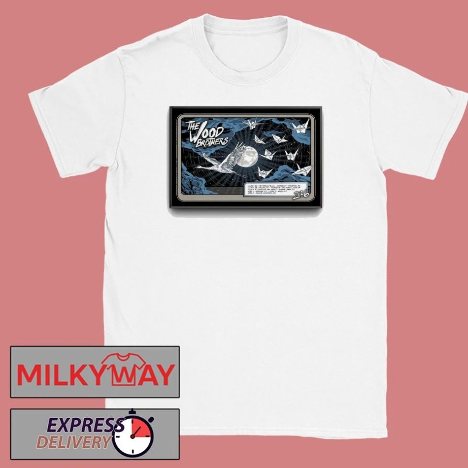 The Wood Brothers April 4 2026 In Grand Junction, CO Tour Poster T-Shirt Unisex T-shirt, Sweatshirt, Hoodie, Long Sleeve Tee - T-Shirt, Sweatshirt, Hoodie