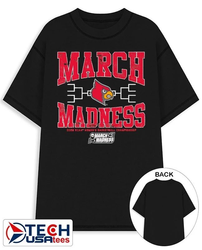Louisville Cardinals March Madness 2026 NCAA Womens Basketball Championship shirt Unisex T-shirt, Sweatshirt, Hoodie, Long Sleeve Tee - T-Shirt, Sweatshirt, Hoodie