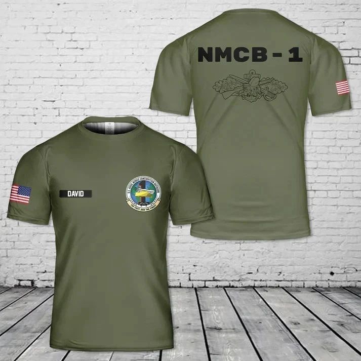 Custom Name SEABEE COMBAT Warfare Specialist NMCB-1 3D T-Shirt Unisex T-shirt, Sweatshirt, Hoodie, Long Sleeve Tee - T-Shirt, Sweatshirt, Hoodie
